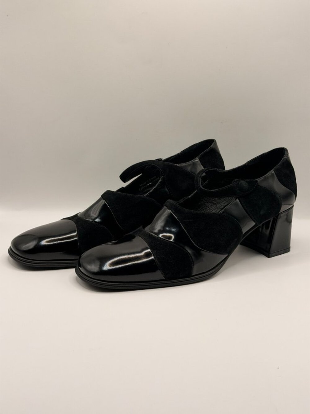 Jeffrey Womens Leather Platform Loafer Heel Shoe Sz 11